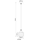 Globo XIA 15754H Pendelleuchte E27