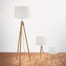Ideal Lux Tischlampe York Big TL1 1x60W E27 - natürliche Materialien