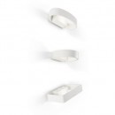 Ideal Lux 115177 LED Wandlampe Zed Round Binaco 1x5W - weiß