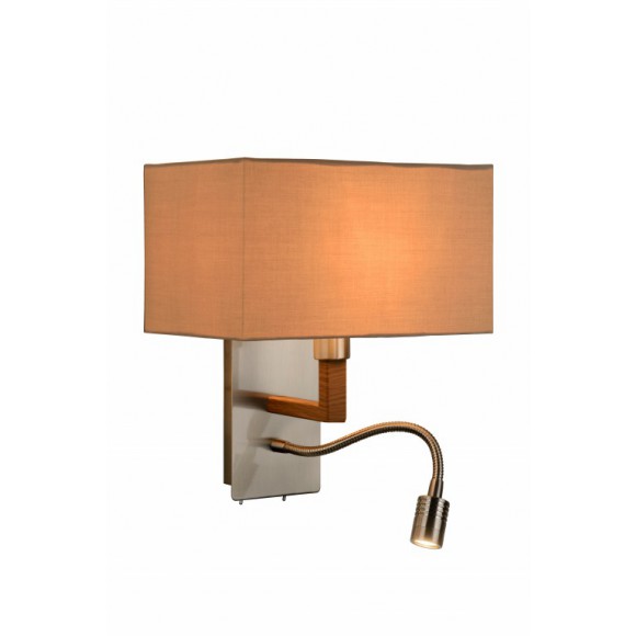 Lucide LED Wandleuchte Lampe Festa 1x40W E14 / 1x3W LED- Leselampe
