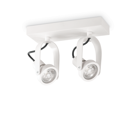 Ideal Lux 229577 Deckenleuchte 2x50W Gl | GU10 | IP20 - einstellbar weiß