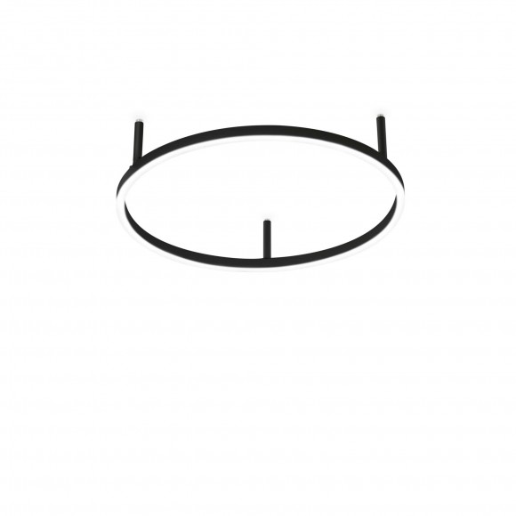 Ideal Lux 265988 LED-Deckenleuchte Oracle Slim Pl 1x30w | 2350lm | 3000k - schwarz