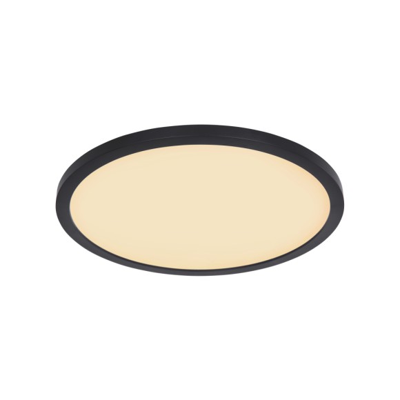 Globo 41562-24B LED Deckenleuchte Sapana 1x18W | 1600lm | 3000 K | IP44 - Schaltdimmer, Memoryfunktion, schwarz, opal