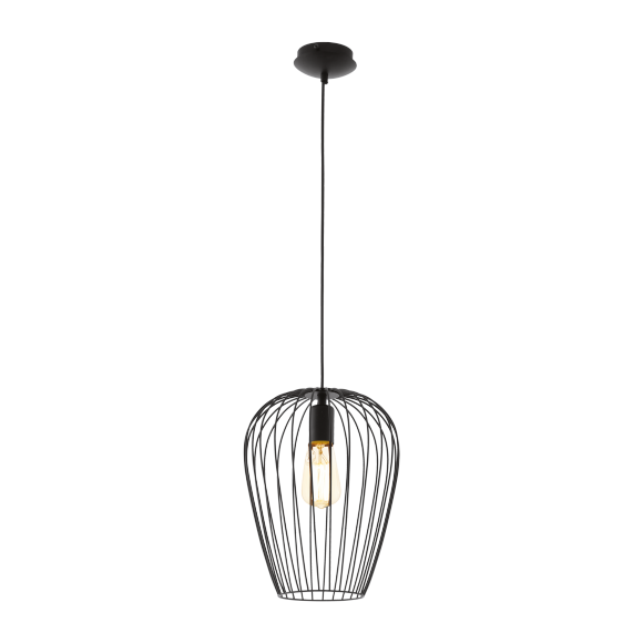 Eglo VINTAGE 49472 Pendelleuchte NEWTOWN schwarz E27 1x60W
