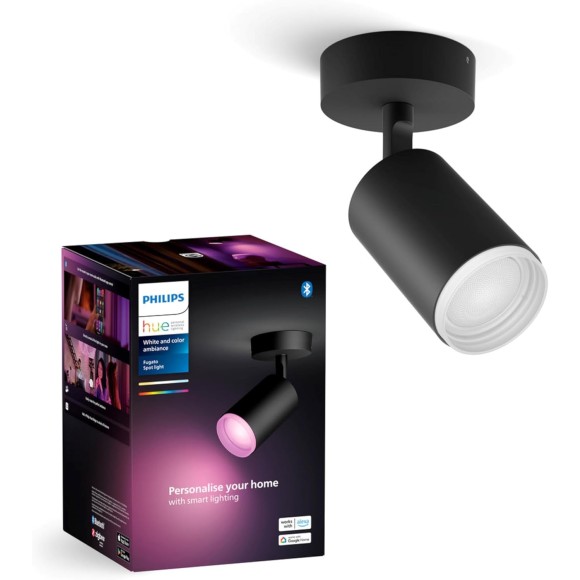 Philips Hue 8720169319639 LED Spot-Wandleuchte Fugato | 4,2W GU10 | 2000-6500+RGBK