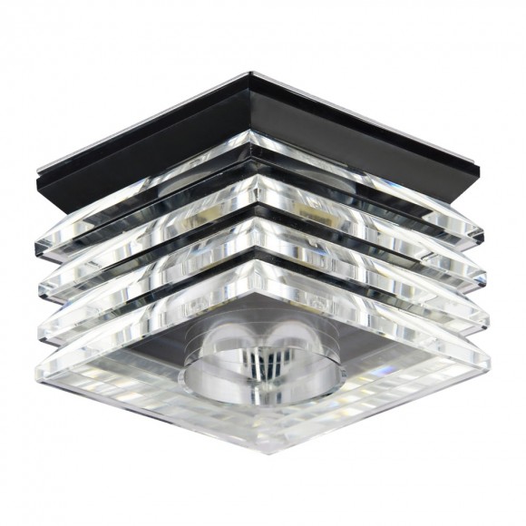 Emithor 71065 ELEGANT GLASS Einbauleuchte GU10 / 50W schwarz