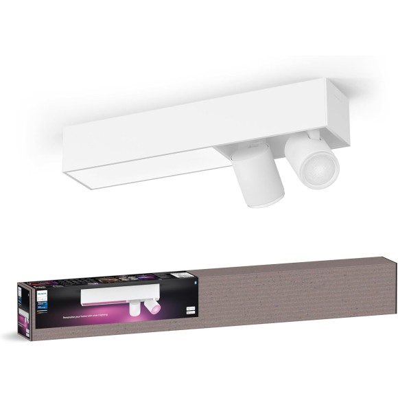 Philips HUE 8720169318373 LED Deckenleuchte Centris | 2x4,2+11W GU10/LED | 2000-6500K+RGBK