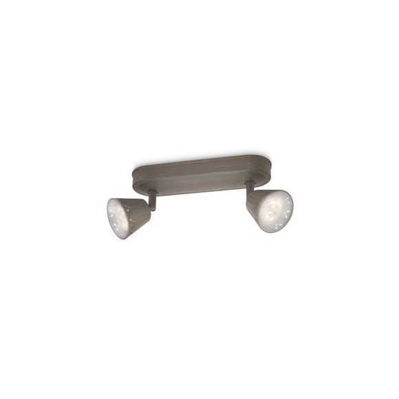 Philips LED Spotleuchte Idyllic 220-240 2 * 3W, grau