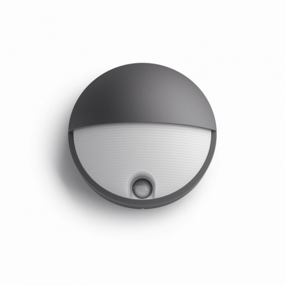 Philips 16456/93/16 LED Außenwandleuchte mit Bewegungssensor Steinbock 1x6W | 2700K | IP44
