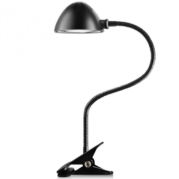 LEDKO 00468 LED Tischleuchte Clip1x3W| 6000K - schwarz
