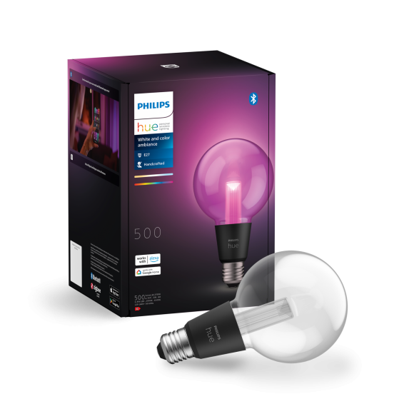Philips Hue 8719514419155 LED intelligente Lampe globe | 6,8W E27 | 2000-6500+RGBK