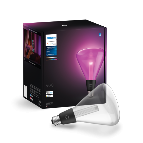 Philips Hue 8720169311978 LED intelligente Lampe Triangle | 6,8W E27 | 500lm | 2000-6500+RGBK