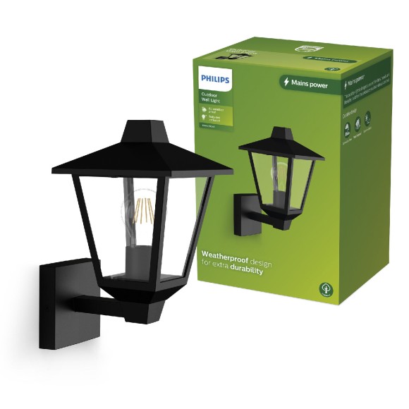 Philips 8720169351394 Außenwandleuchte Kinno E27