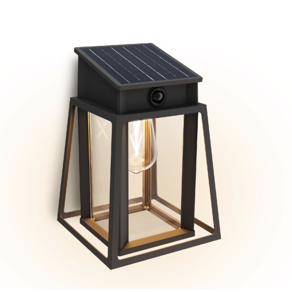 Philips 8720169361867 LED solar Außenwandleuchte Lysin  | 3,2W integrierte LED-Quelle | 500lm | 2700K