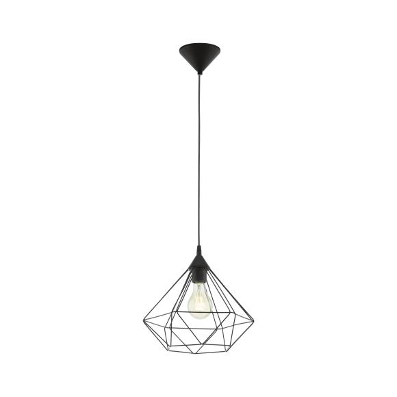 Eglo VINTAGE 94188 Pendelleuchte TARBES schwarz E27 1x60W