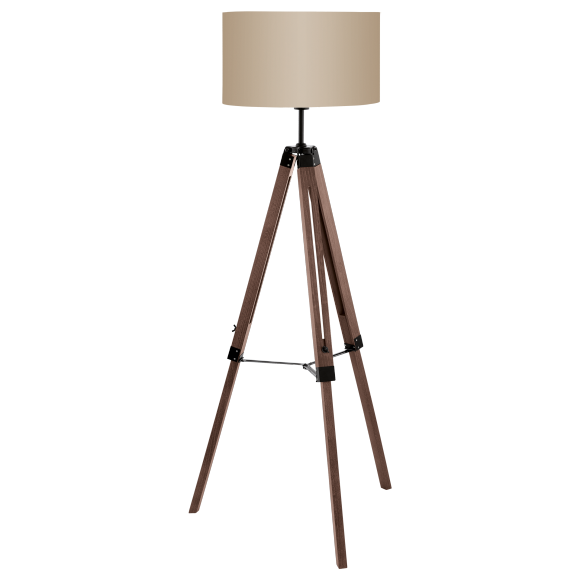 Eglo VINTAGE 94326 Stehlampe LANTADA Kamel / Walnuss E27 1x60W