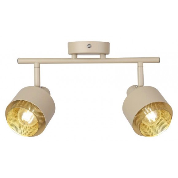 Rabalux 3548 Deckenstrahler Fedora 2x40w | E14- Hellbraun, golden