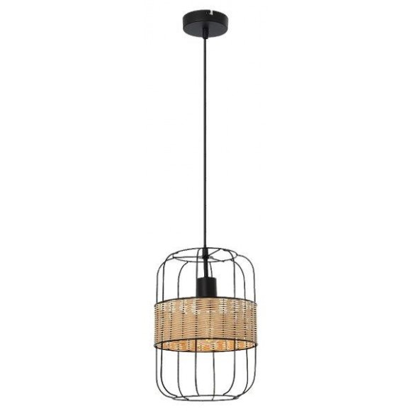 Rabalux 5283 Hängende Deckenleuchte Indiana 1x40w | E27 - schwarz
