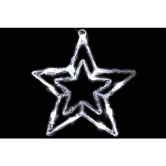 LED Sterne, Acryl, kaltweiß