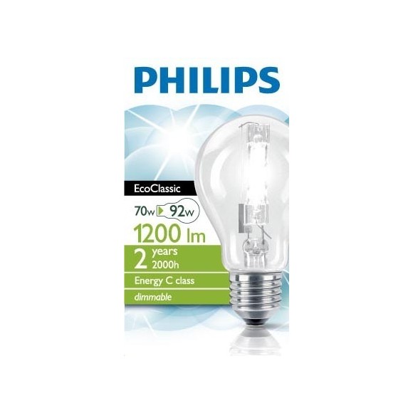 Halogen Leuchtmittel Halogen Classic 70W E27 A55 CL 1CT/5F/NO