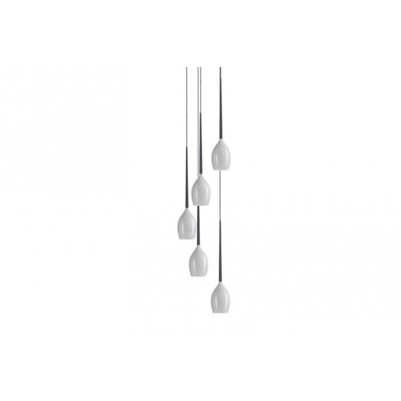 Azzardo AZ0311 Pendelleuchte Izza 5 5x50W | E14 | IP20 - weiß