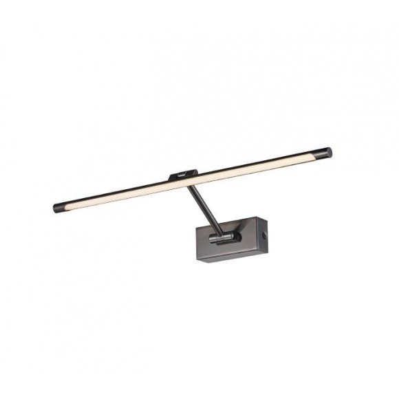 Azzardo AZ2655 LED Wandleuchte Spiegelleuchte Davinci 58 1x10W | 705lm | 3000K | IP20 - schwarz chrom