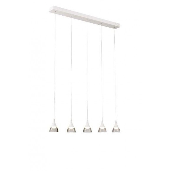 Azzardo AZ2848 LED Hängeleuchte Dalmatia 5 5x6W | 2500L | 3000K | IP20 - weiß