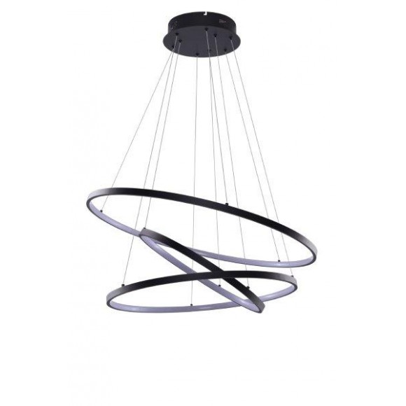 Azzardo AZ2920 LED Deckenleuchte Wheel 3x80W | 4800lm | IP20 - schwarz