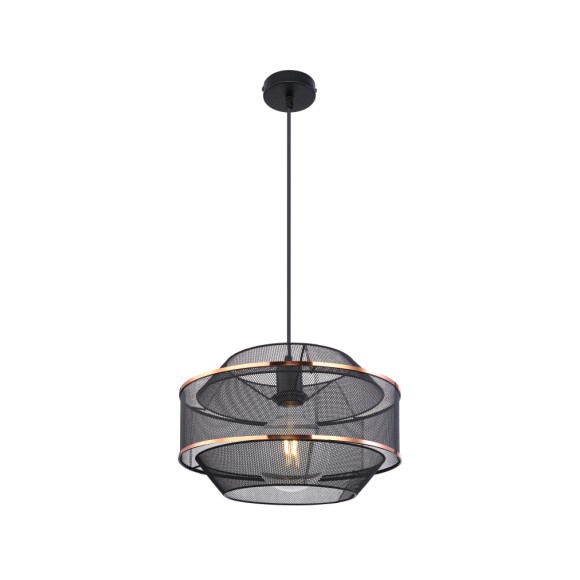 Globo 54020H1 Deckenleuchte Bellona 1x60W | E27 - schwarz, gold