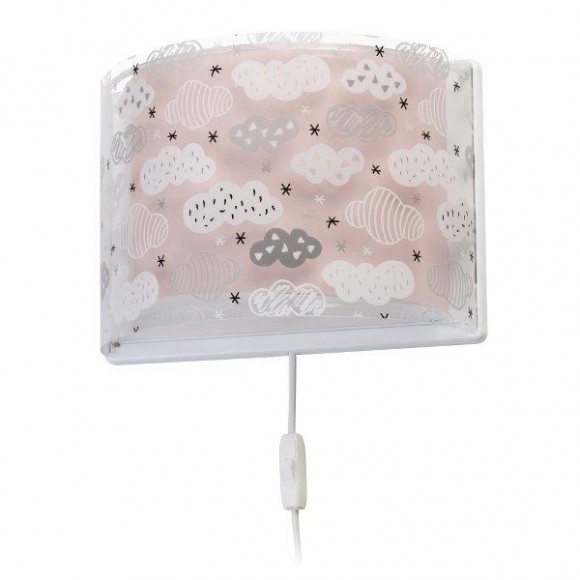 Dalber 41418S Kinder Wandleuchte Clouds 1x60W|E27