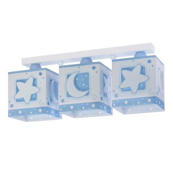 Dalber 63233NT Kinderdeckenleuchte Moon Light 3x60W | E27