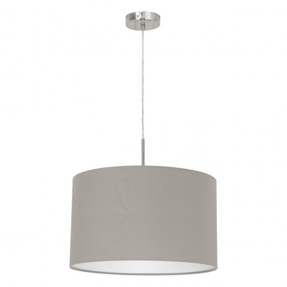 Eglo 31572 Paster Textilien Hängelampe 1X60W grau -braun