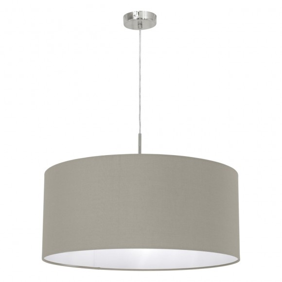 Eglo 31576 Paster Textilien Hängelampe 1X60W grau -braun