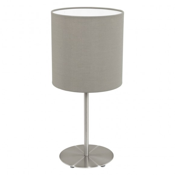 Eglo 31595 Paster Textilien Lampe 1X60W matt-grau-braun