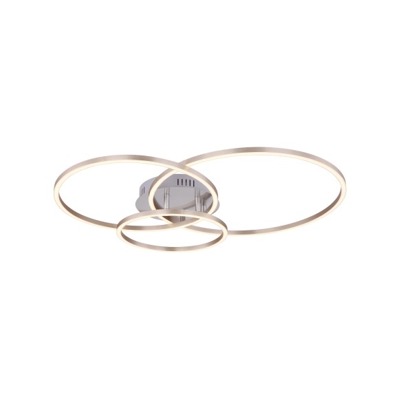 Globo 67220-40R LED Deckenleuchte Tropical Munni 1x40W | 1770lm| 3000K - Nickel, Opal