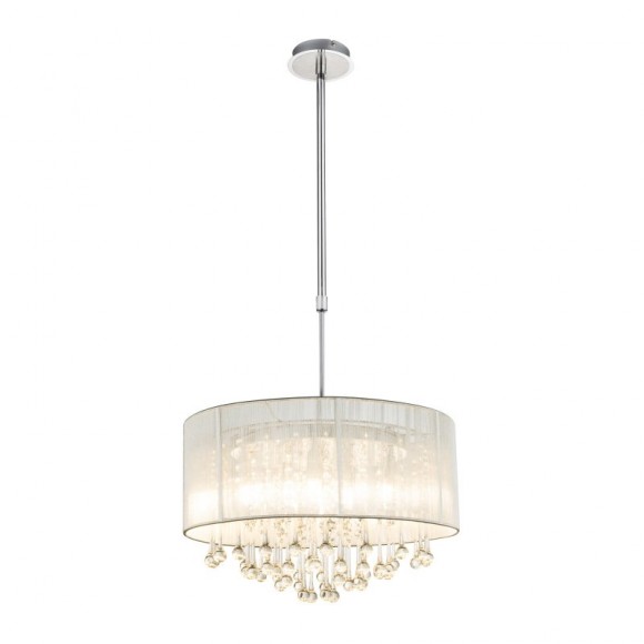 Globo 15094H Pendelleuchte Sierra 12x3W | G9 LED | 130L | 3000K - höhenverstellbar, chrom, silber, Kristall