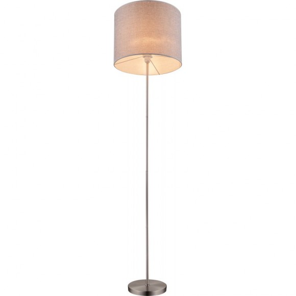 Globo 15185S Stehleuchte Paco 1x60W | E27 - grau, matt, Nickel
