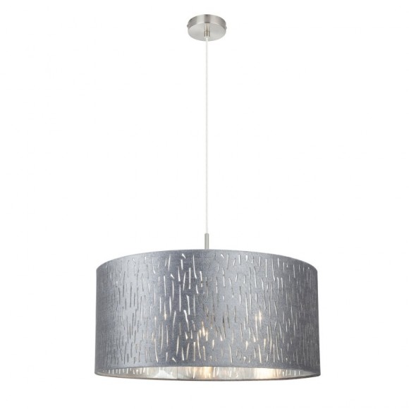Globo 15265H1 Pendelleuchte Tarok 3x60W | E27 - silber