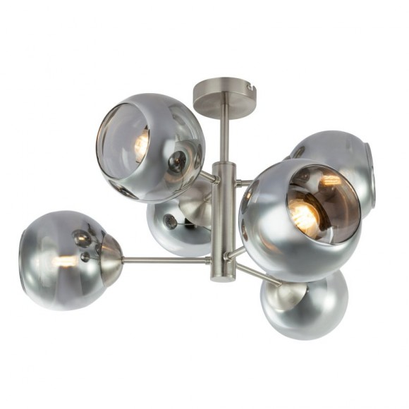 Globo 15310-6D Deckenleuchte Sanza 6x25W | E14 - chrom