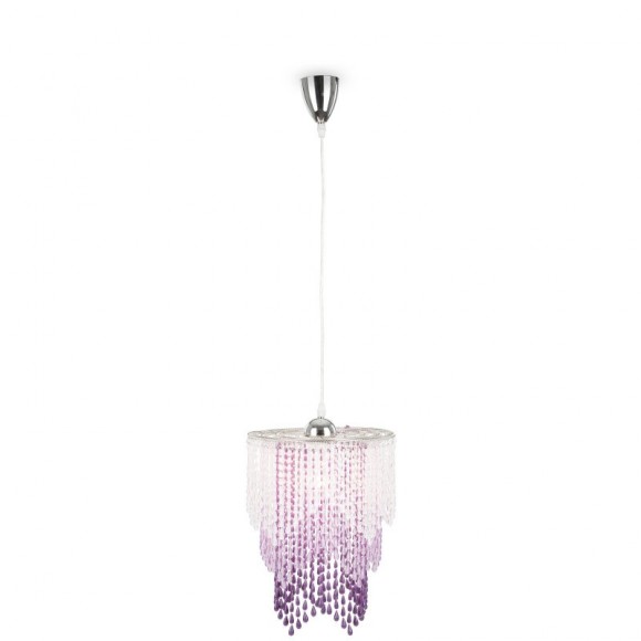 Globo 16002 Pendelleuchte Luma 1x60W | E27 - chrom, lila