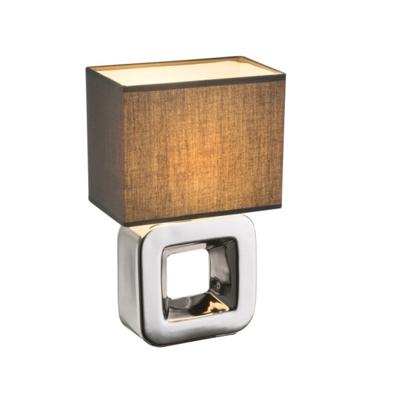 Globo 21603 Tischlampe Kilauea 1x40W | E14 - chrom, grau