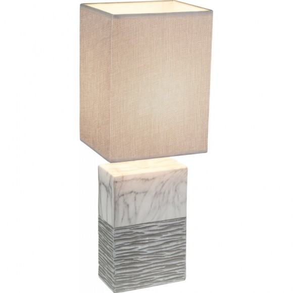 Globo 21643T Tischleuchte Jeremy 1x40W | E27 - grau