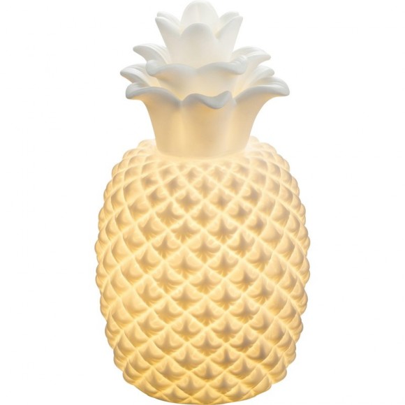 Globo 22809 Tischlampe Chaitaa 1x25W | E14 - Ananas, weiß
