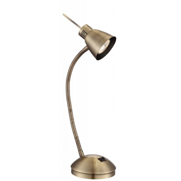 Globo 2475L Tischlampe Nuova 1x3W| GU10 LED | 165 lm | 3000K - inklusive Lampen, Messing