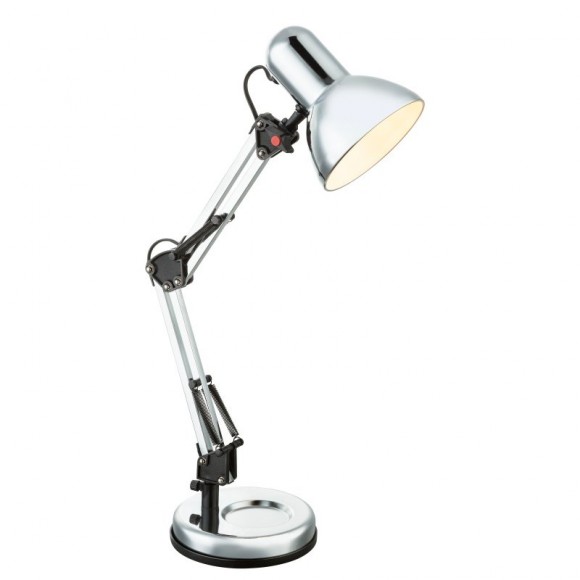 Globo 24891 Tischleuchte Flow 1x40W | E27 - Nickel matt