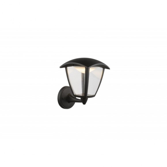Globo 31825 LED Außenwandleuchte Delio 1x7W | 360L | 3000K | IP44 - schwarz