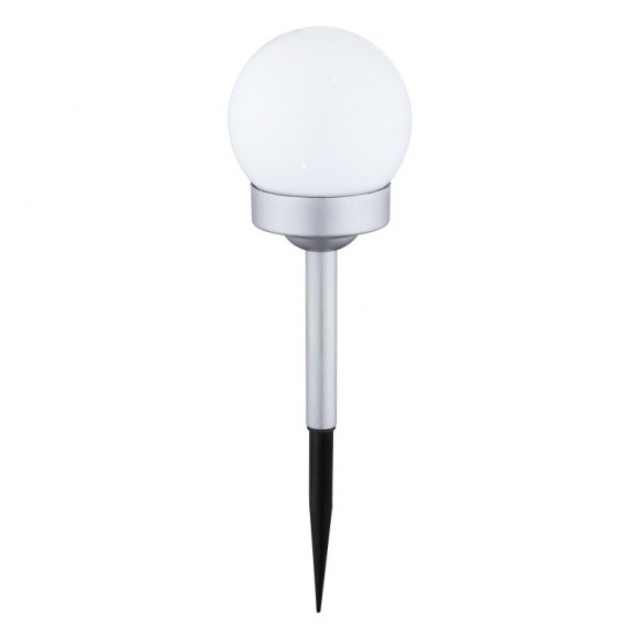 Globo 33770-3 LED Außen Solarleuchte 1x0,06W | IP44 - Erdspieß, Set 3 Leuchten, weiß, silber