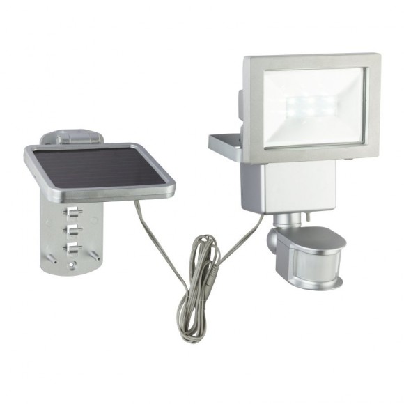 Globo 3716S LED Solar-Gartenlampe mit Bewegungssensor Solar 1x3W | 270L | 6500K | IP44 - Aluminium