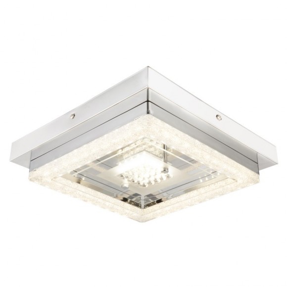 Globo 49246-12 LED Deckenleuchte Fogo 1x12W | 750l | 4000K - transparent, weiß