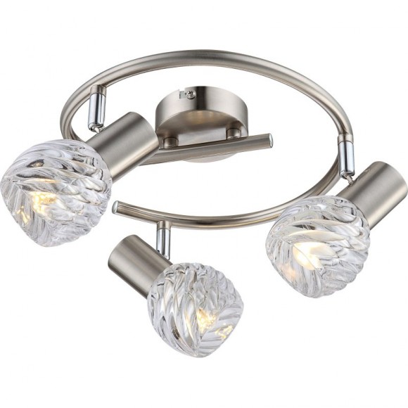 Globo 54344-3O Deckenleuchte Boronia 3x40W | E14 - Nickel matt